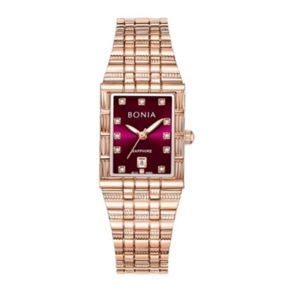 Bonia Elegance BNB10925-2567 Purple Dial Stainless Steel Women Watch